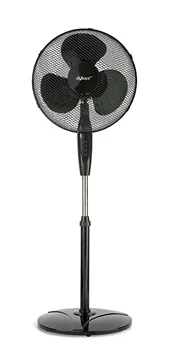 Avant nohy fan swing ventilátor 45W, 3 rychlosti | nastavitelná Výška až 40 cm | 16 palců | Round Base | Černá